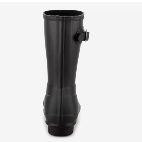 NEW NIB HUNTER Original Short Matte Rain Boot Black SZ-8 - Picture 6 of 15